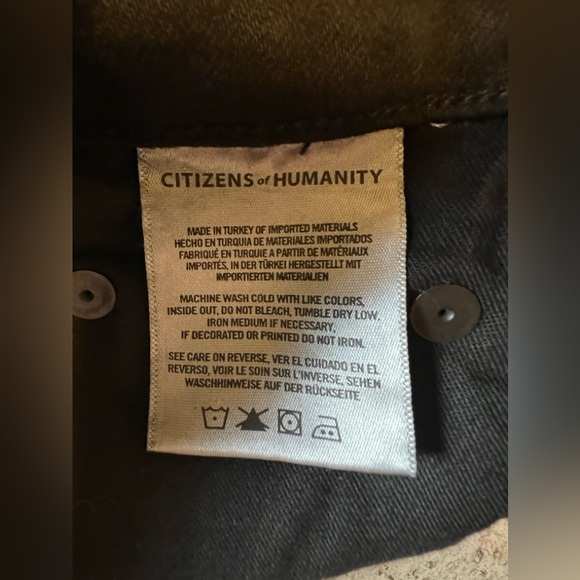 Citizens of Humanity Mid Rise Rocket Skinny Jeans in Plush Black (27, 28) NWOT - Picture 7 of 9